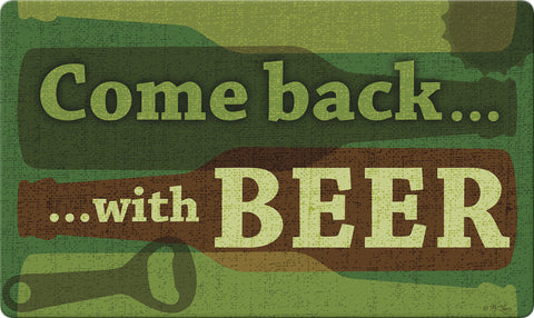 Back With Beer Door Mat Image