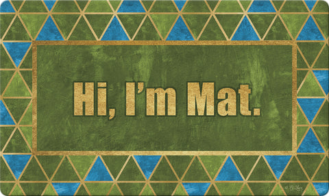 Mat Says Hi Door Mat Image