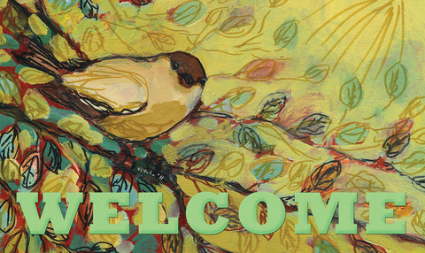 Warbler Welcome Door Mat Image