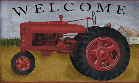 Tractor Welcome Door Mat Image