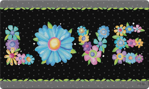 Flower Love Door Mat Image
