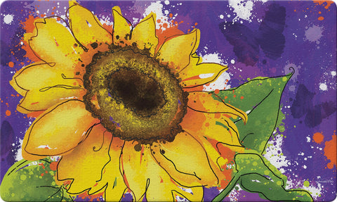 Painted Sunflowers Door Mat Image
