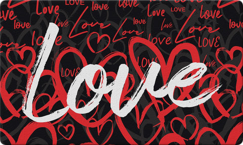 Love Hearts Door Mat Image