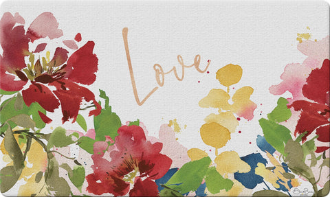 Love Blooms Door Mat Image