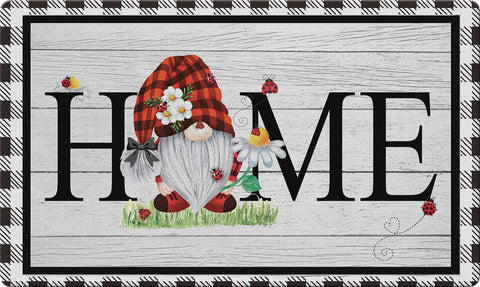 Spring Home Gnome Door Mat Image