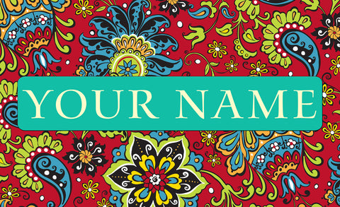 Gypsy Garden Personalized Mat Image