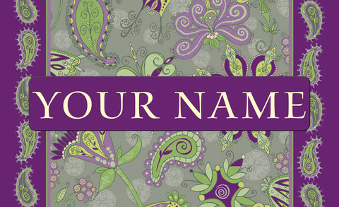 Passion Flower Personalized Mat Image