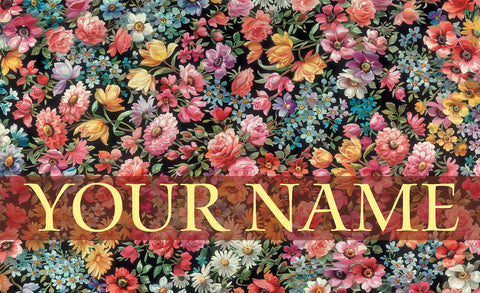 Flower Foray Personalized Mat Image
